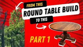 How To Make a Round Dining Table From Rough Cut Cherry Lumber - Part 1