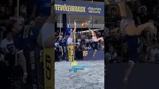 TENTATIVA DE BLOQUEIO DE SHARK #futev&ocirc;leibrasil #futevolei #shorts