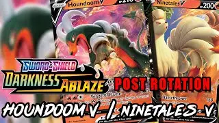 После ротации! Профиль колоды Houndoom V / Ninetales V и игровой процесс &mdash; Darkness Ablaze Pokemon TCG Online