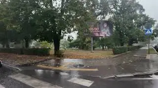ЧЕРНИГОВ из окна автомобиля, Украина | Осень в городе | Видео 4К