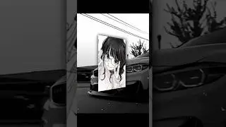 BMW X WAGURI🥵| B&W EDIT 4K #foryou #anime #bmw #mytype #rideordie #trending #popularsong #popular