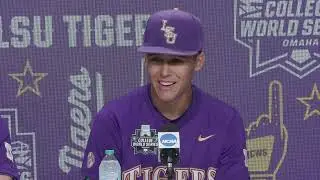 CWS POSTGAME: LSU 4, Arkansas 1| Jay Johnson, Kade Anderson, Derek Curiel