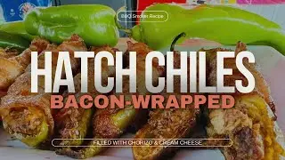 Bacon-Wrapped Hatch Chiles on the Smoker