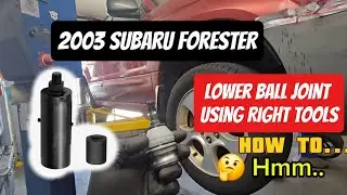 How to Replace 2003 Subaru Forester Lower Ball Joint Quick & Easy Mechanic Tips Using Special Tools