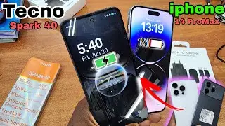 Tecno Spark 40 Vs iPhone 14 Pro Max Charging Speed Test 2025