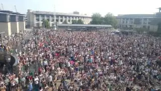 Andy Murray wins Wimbledon. Crowd reaction.