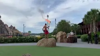 The Torch Lighting Ceremony at Disney's Polynesian Resort 2019