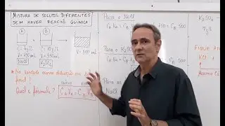 MISTURA DE SOLUÇÕES COM SOLUTOS DIFERENTES SEM REAÇÃO QUÍMICA