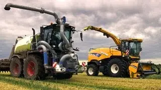 NEW HOLLAND FR9090 | Claas Xerion SGT | Grünroggen häckseln | Fendt Traktoren | AgrartechnikHD