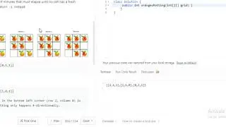 LeetCode994 RottingOranges - Solution to LeetCode 994 Rotting Oranges