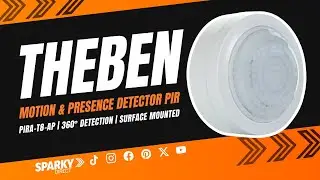 Theben PIRA-T8-AP | Накладной датчик движения и присутствия PIR | ​​Обнаружение на 360&deg;
