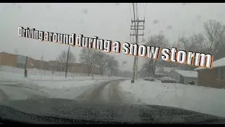 Driving around Green Bay, WI during a Snow Storm #winter #snow #views #sloppymess #greenbay
