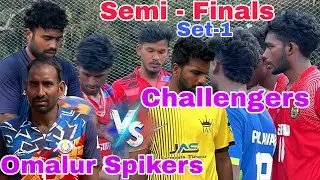 ||Pondichery Challengers 🆚 Salem Omalur Spikers ||set-1|| Semi Finals||
