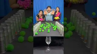 Amazing ball roll funny family challenge ✅#shorts #games