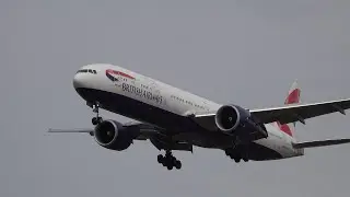 British Airways Boeing 777 Final Approach to London Heathrow Airport (LHR)