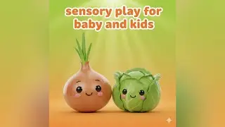 Toddler Sensory Play 🧠 with Fruits and Vegetables to Support Early Development ✨
