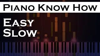 Silence - Marshmello ft Khalid - Easy SLOW Piano Tutorial
