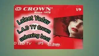 CROWN  L.A.D. T.Y. 19,inch price unboxing best
