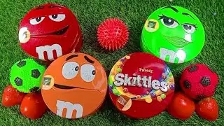 Satisfying Video | Unpacking 3 M&M'S and 1 Skittles Boxes with Candy ASMR
