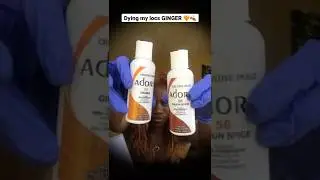 DYING MY LOCS GINGER 🧡🍂 #justreachel #locs #gingerlocs #ginger2