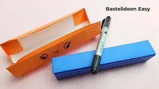 Zur&uuml;ck Zur Schule Basteln - Stiftebox aus Papier Basteln - Bastelideen Easy