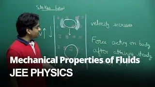 Stokes Laws, Physics 11th for JEE Main in English | Misostudy