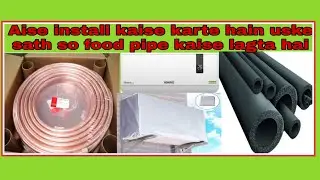 split Ac piping|Split Ac indoor unit to outdoor unit piping fitting how to install split Ac piping