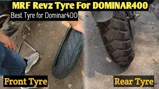 MRF REVZ TYRE FOR DOMINAR400 || Why we didn't choose MRF REVZ DUAL PURPOSE TYRE for front??🤔...