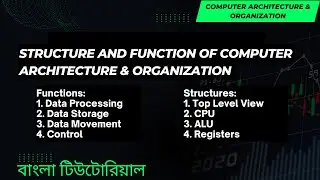 Structure and Function of Computer Architecture & Organization in bangla.