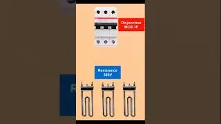 Couplage triangle.Resistances 380V. Chauffage &eacute;lectrique. #electrician #electrical #electric