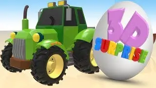 New Kinder Surprise with toy Tractor inside - Сollection 3D SURPRISE