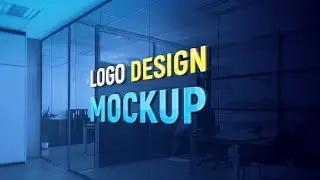 3D Glass Window Logo Mockup - ✍ EASY Adobe Photoshop Tutorial