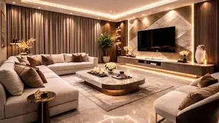 Luxury Modern Living Room Design ✨ | High End Interior & Dream Home Ideas