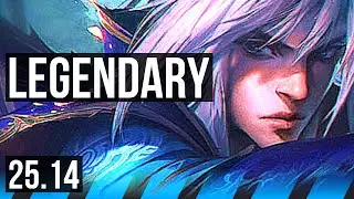 TALON vs HWEI (MID) | 12/1/5, Legendary, 800+ games | KR Master | 25.14