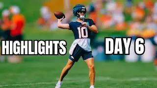 Denver Broncos QB Bo Nix DEEP THROWS at Training Camp!! | Day 6 Highlights