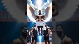 bodybuilder after gold medal flying🥇#ai #mahakal #bodybuilding