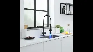 GIMILI Kitchen Faucet with Pull Down Sprayer Single Handle High Pressure Kitchen Sink Faucet