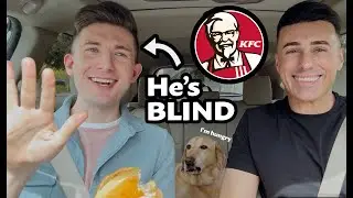 Blind Guy Drive-Thru Challenge - Can He Guess the Fast Food?