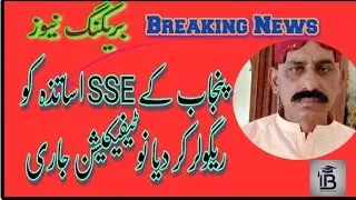 Punjab SED Notification: SSE Teachers Regularized | CEO Mianwali Big Update 2025
