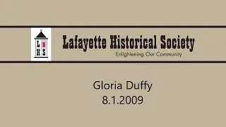 Gloria Duffy -- August 1st, 2009