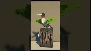 bird structure statue in Minecraft#shorts #minecraft #motivation