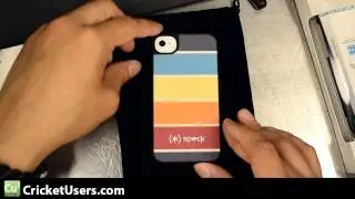 CricketUsers.com - iPhone 4/4S Speck Fitted Case with Fabric Back