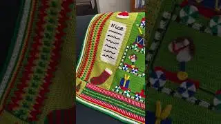 ✨FREE pattern for Christmas Crochet Blanket🎄Join the Sirdar Santa's Workshop CAL! #christmascrochet