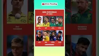 SRH OVERSEAS PLAYERS #srh #hyderabad #cummins #ipl #cricket #viral #shorts #trending