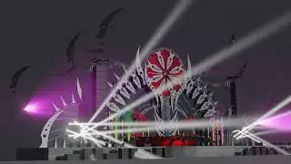 I build a stage in blander and animated a self made lightshow!