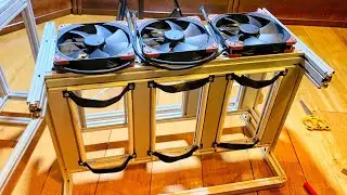 Custom made Mining Rig for six Gigabyte GeForce RTX&trade; 3060 Ti LHR