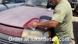 Bringing Back Very Old Automotive Paint - Red Exposed Color Base Coat