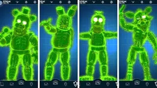 FNAF AR Radioactive Withered Animatronics Jumpscare & Workshop Animations