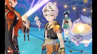 Pyro Archon, Mavuika x Anemo Archon (Venti) little cameo for Nod-Krai Send off | Genshin Impact 