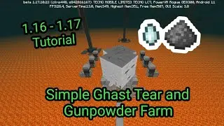 Simple Ghast Farm Tutorial for Minecraft Bedrock 1.16 - 1.17